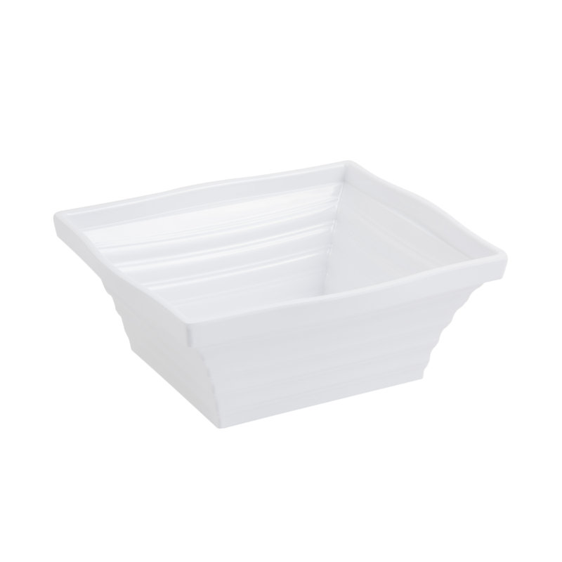 Mélamine carrée 144 oz. Americana Saladier, Blanc