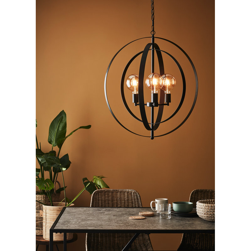 Roger 3 - Light Single Pendant, Matt Black