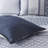 Navy Queen Comforter 7 Piece - Decorative Pillows And With Shams & Bed Skirt In Elegant Bedroom Bedding Comforter, Shams,