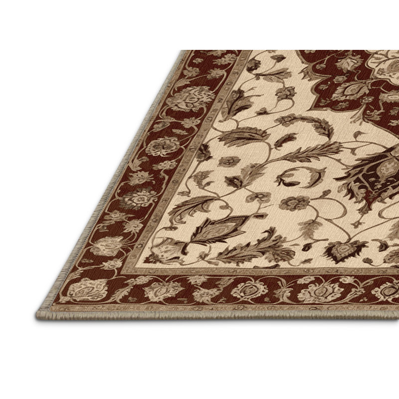Tapis brun lavable à la machine, Carré 4 pi