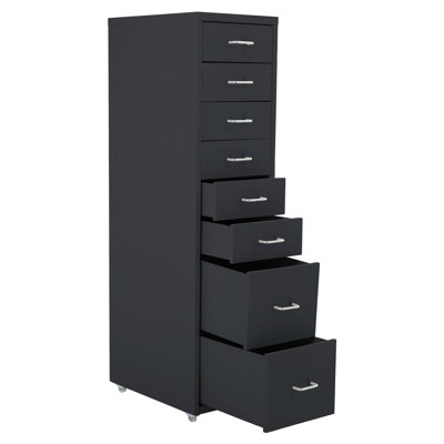 Eumeka 28cm Wide 8 -Drawer File Cabinet