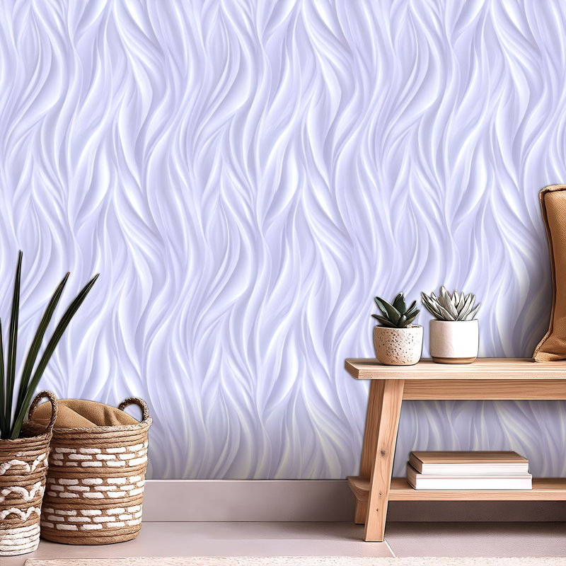 Papier peint adhésif à peler et coller ultra-lisse à motif de lavande abstraite auto-adhésive 24 po x 118 po (60 x 300 cm)
