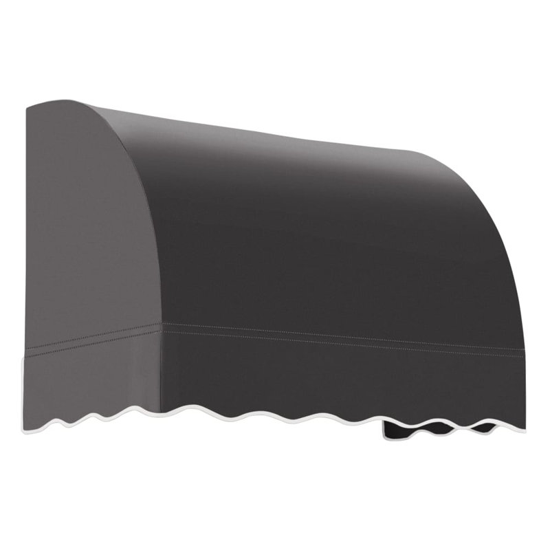 Awntech Savannah Acrylic Fabric Fixed Awning, Black, 44" H x 52.5" W x 36" D