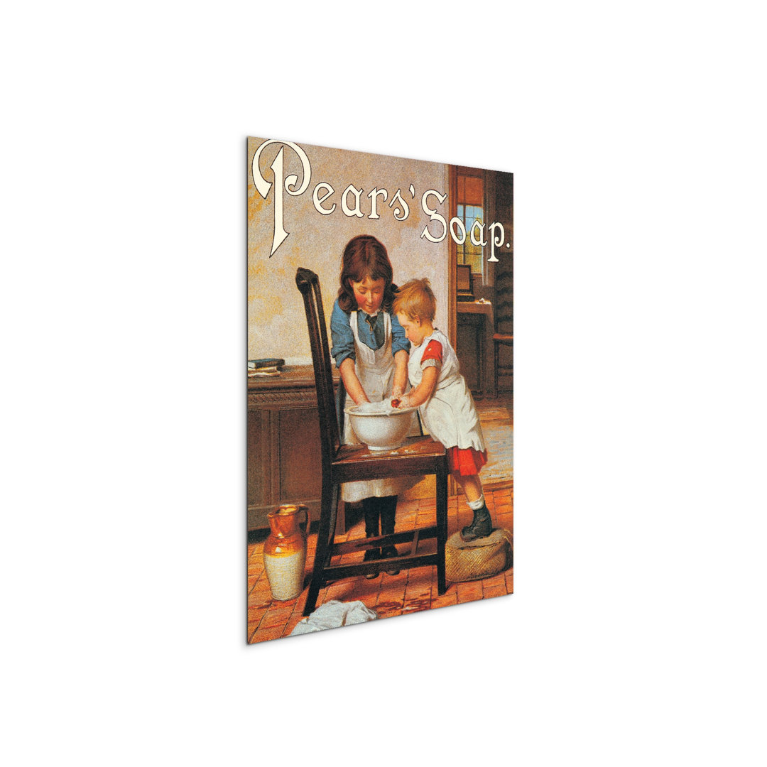 Pears Soap by Art Studio 77.5cm H x 58cm W MetalArt Materic Aluminum Satin Effect, Frameless Panel, Lightweight Ready to Hang