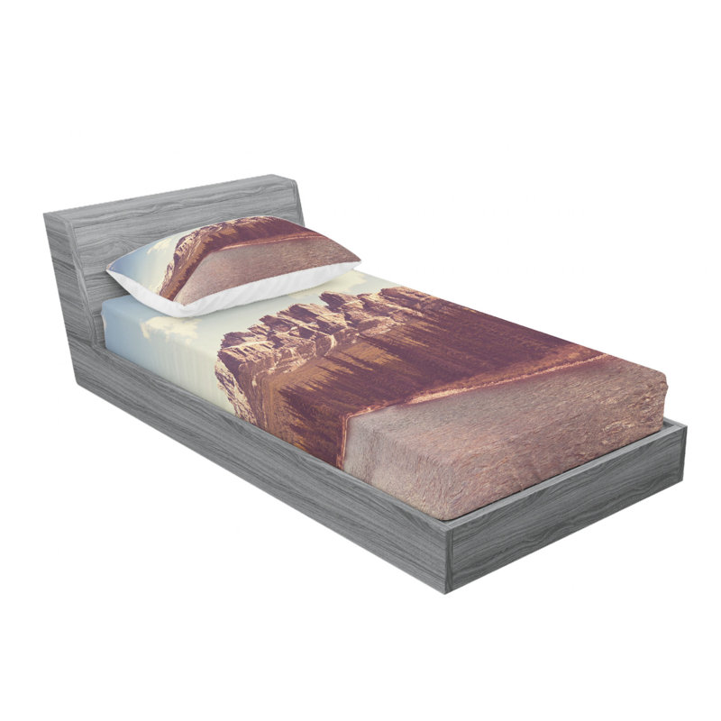 Microfiber Sheet Set, Twin Sheet Set with Fitted Sheet