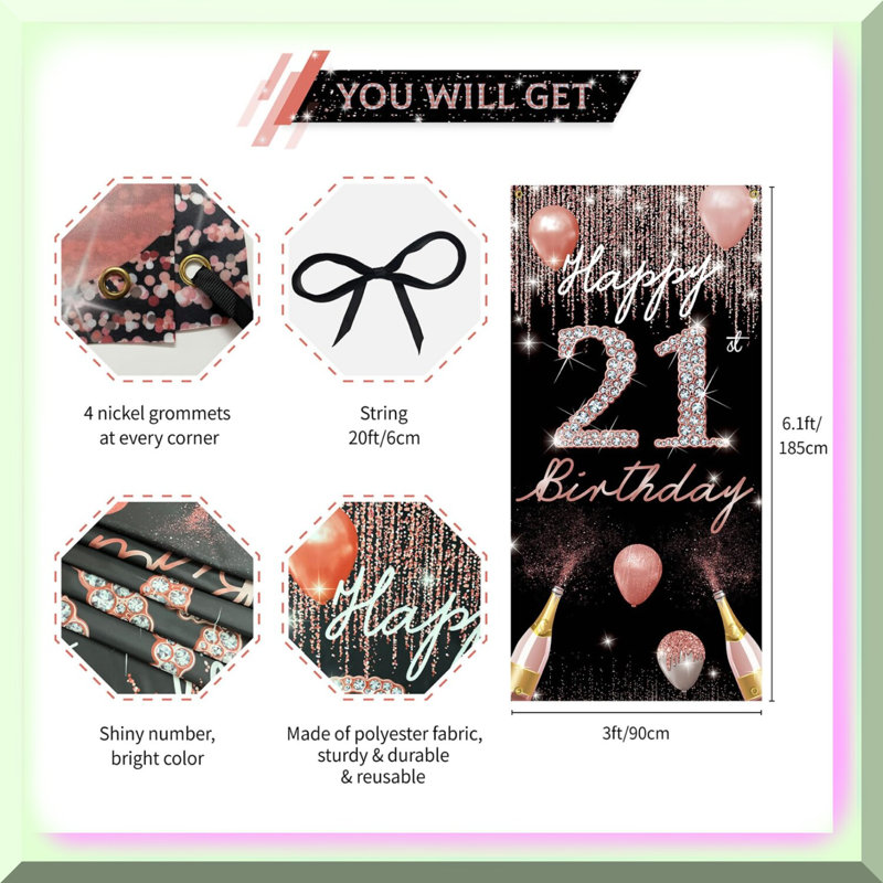 Sparkling Onyx 83rd Birthday Celebration Kit 12-Pack Toppers