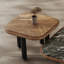Table basse carrée en pierre micro-cristalline