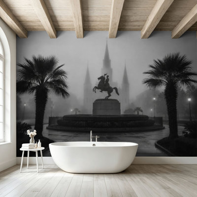 Peel and Stick Wallpaper Wall Mural Jackson Square New Orleans Wall Art Self Adhesive and Removable