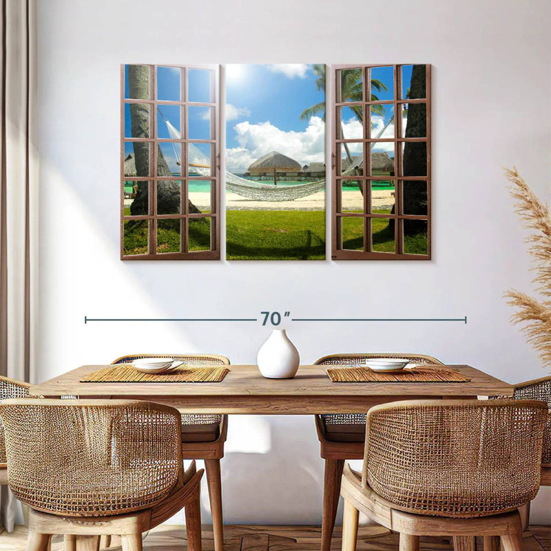 Gillard Beach Hammock Window View, 36" H x 57" W