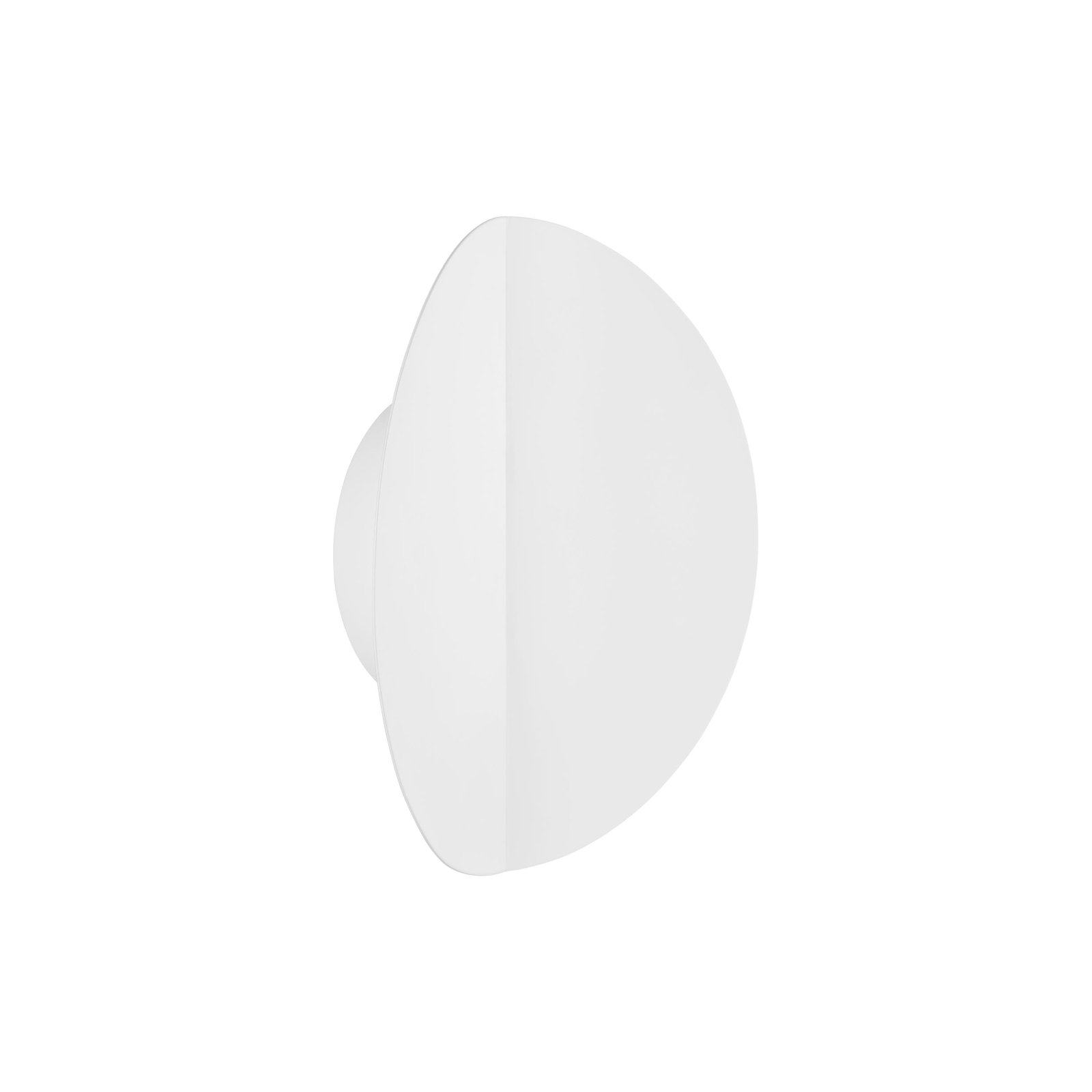 Keef Single Light Steel Dimmable LED Armed Sconce, Matte White, Matte White