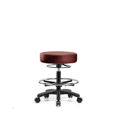 Adjustable Height Ergonomic Lab Stool with Footrest