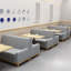 Banc rembourré en similicuir Modern Modern Fashion