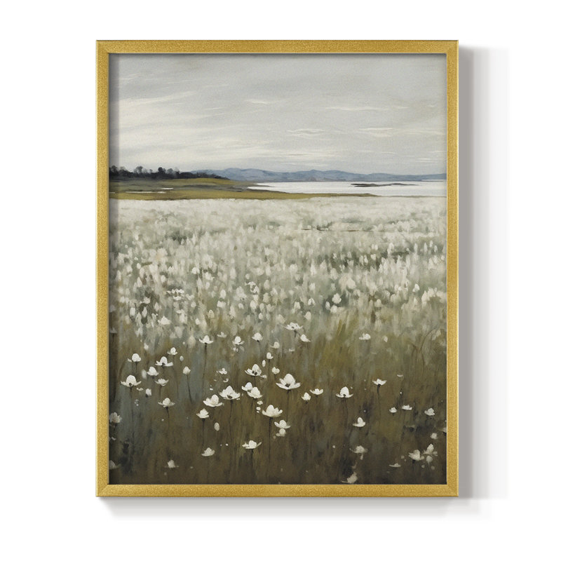 "Vintage Landscape XXXII", H 21 po x l 17 po, Doré