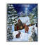 «Snowy Christmas Log Cottage», estampe numérique, design par Patricia Reynolds-119202691-119202687