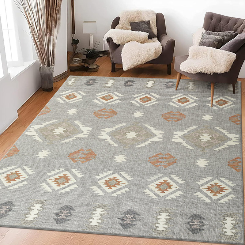 Oriental Machine Tufted Shag Area Rug, Rectangle 200 x 290cm