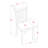 7 Piece Dining Set Consist of a Rectangle Dining Table with Butterfly Leaf and 6 Kitchen Chairs, 32x54 Inch, Mahogany-1406742635-1456323907