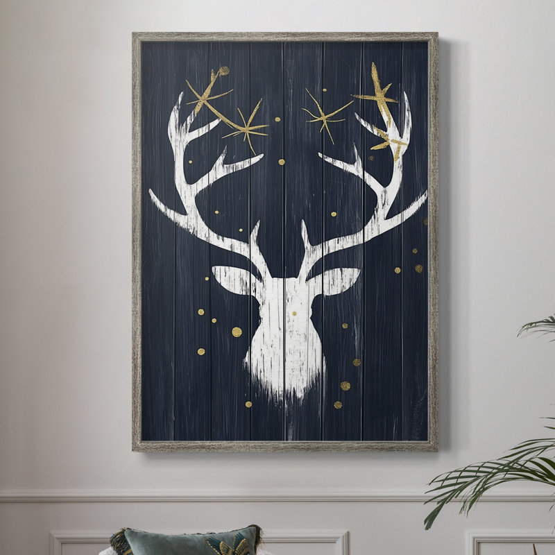 «Christmas Holiday Art CXLVII», reproduction d'art encadrée - bois massif, H 11 po x l 9 po