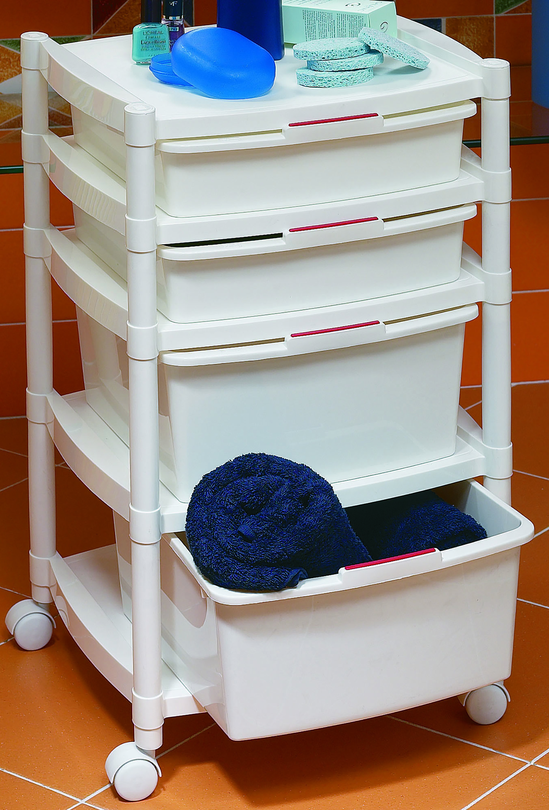 Rebrilliant Multipurpose Mobile Rolling Drawer Organizer Cart With Four ...