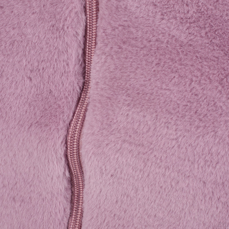 Fauteuil à billes 3 pieds, Fausse fourrure rose