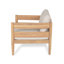 Chaise longue de patio en bois d'acacia avec coussins amovibles Adria-1471015317