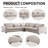 118.9" Wide 3-Piece Modern and Upholstered Soft Fabric Corner Sectional