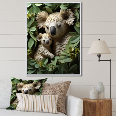 Cuddly Koala Family - Koala Animal, art mural