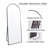Alizeh Arched Metal Oversized Full Length Mirrors Wall Mirrors with Stand-2020763903-2020763890