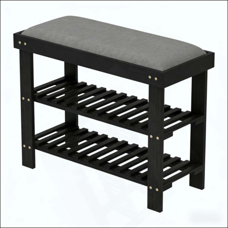 Range-chaussures, banc de rangement pour chaussures, banc d'entrée à 3 niveaux