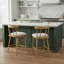 Tabouret de comptoir rembourré en bois Olivia, style Windsor, ensemble de 2-802974273
