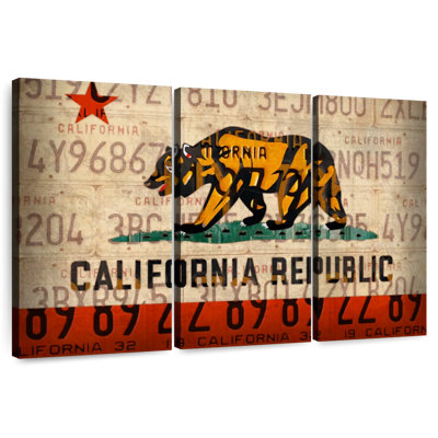 Cali State Flag License Plates