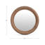Delphine Round Solid Wood Mirror-1738225236