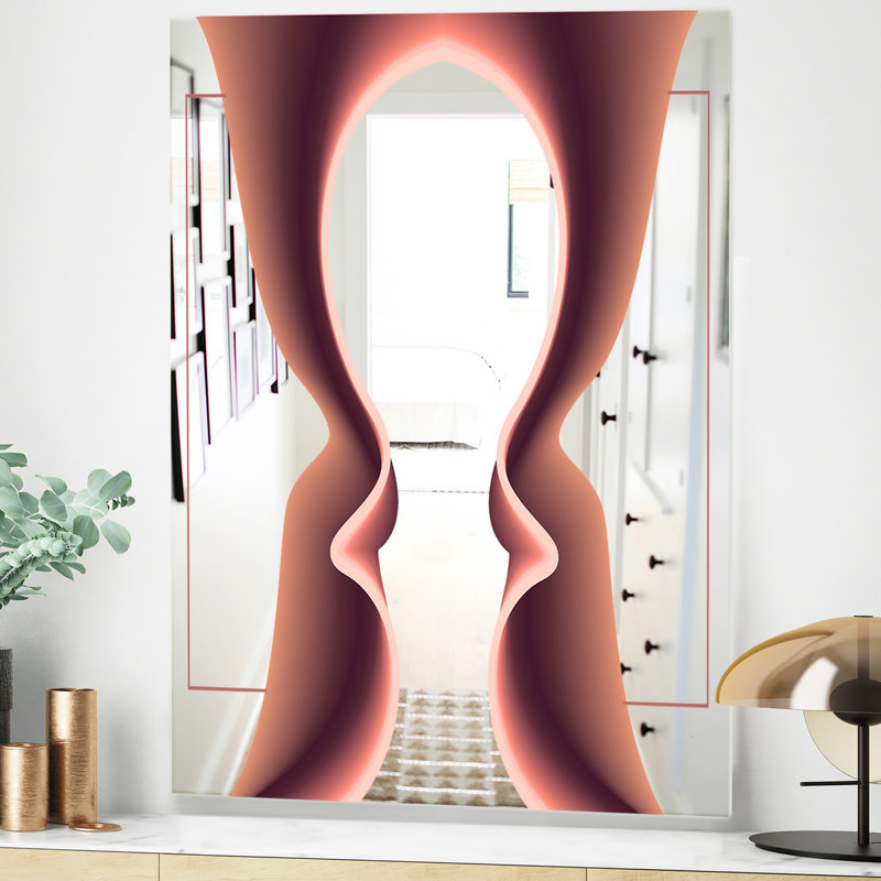 Miroir mural Nebulous Waves 5, H 39,4 po x l 29,5 po