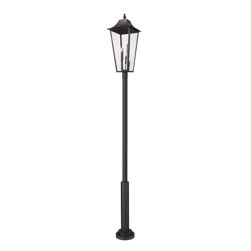 Luminaire d'extérieur sur pied 5 lumières Barling, H 134,75 po x l 16 po x P 16 po