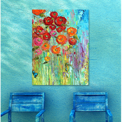 Art sur toile, coquelicots