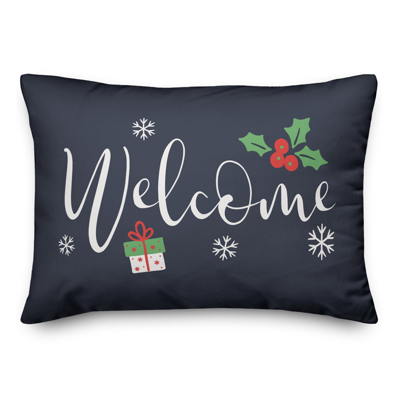  Coussin lombaire Welcome, Marine