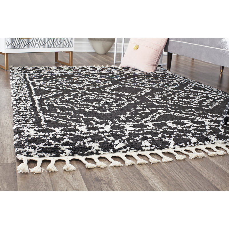 Tapis à poils longs Agra Mason, Rectangle 5 pi x 7 pi