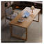 Bureau en bois massif avec longue table en bois naturel-110825889