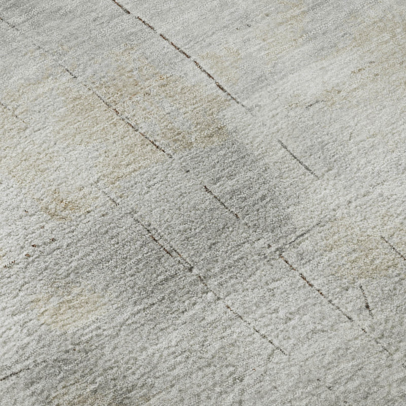 Tapis abstrait Premium Garett AMF1673 lavable à la machine, Rectangle 2 pi 6 po x 3 pi 10 po