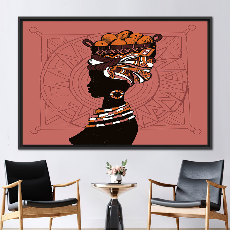 Print on Canvas, 40 cm H x 60 cm W, Framed Print without Mat, Black