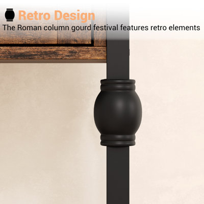 46 cm W Bedside Table