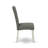 9 Piece Modern Dining Table Set Includes a Rectangle Dining Room Table with V-Legs and 8 Gray Linen Fabric Upholstered Chairs, Wire Brushed Linen White
