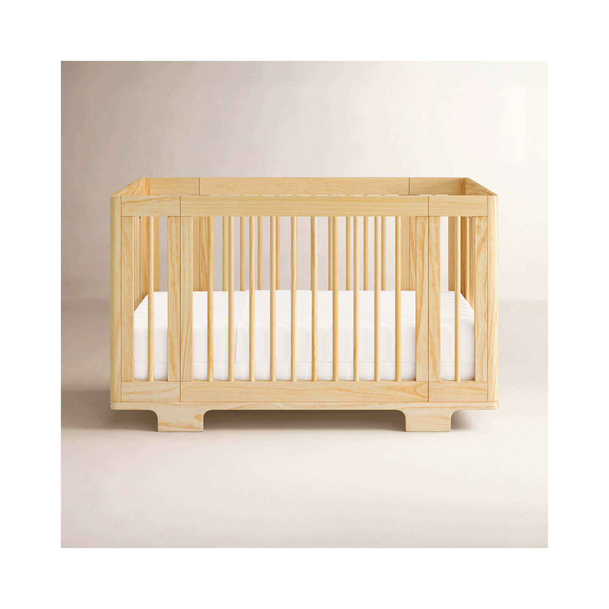Yuzu 8-In-1 Convertible Crib With All-Stages Conversion Kits, Natural