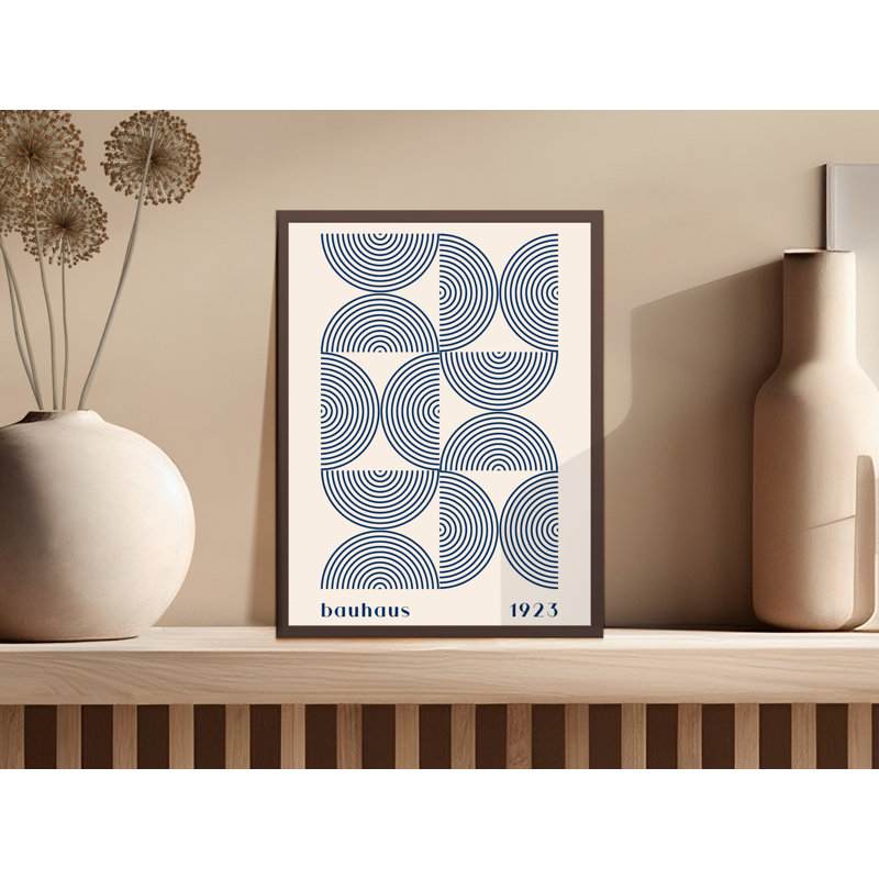 Jemeisha Single Picture Frame Print, 76.2 cm H x 50.8 cm W, White/Blue