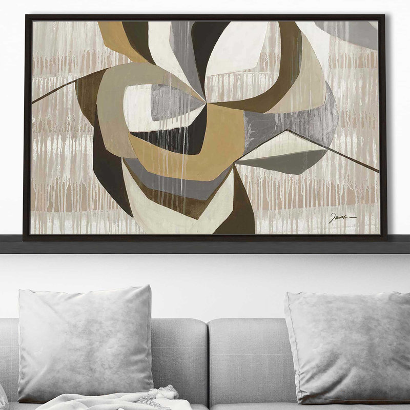 Jack In The Box - Painting, Espresso Framed Canvas, 39.5" H x 63.5" W x 2" D