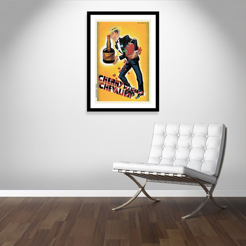 «Brickhill Cherry» par Maurice Chevalier, affiche vintage encadrée