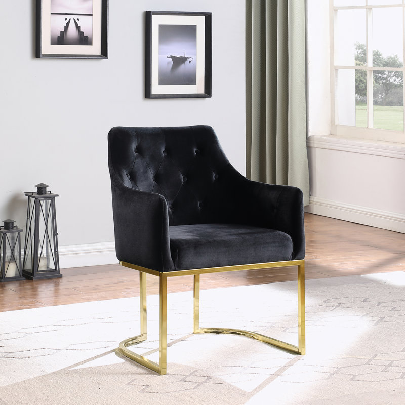 Fauteuil Jaray, Velours noir