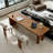 Light-walnut Rectangular Solid Wood desk-1400019437