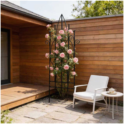 Clôture de jardin en fer 19,69 po x 67,72 po Sungmor, panneaux de clôture décoratifs de style rustique vert rétro, panneaux de bordure de chemin de paysage extérieur