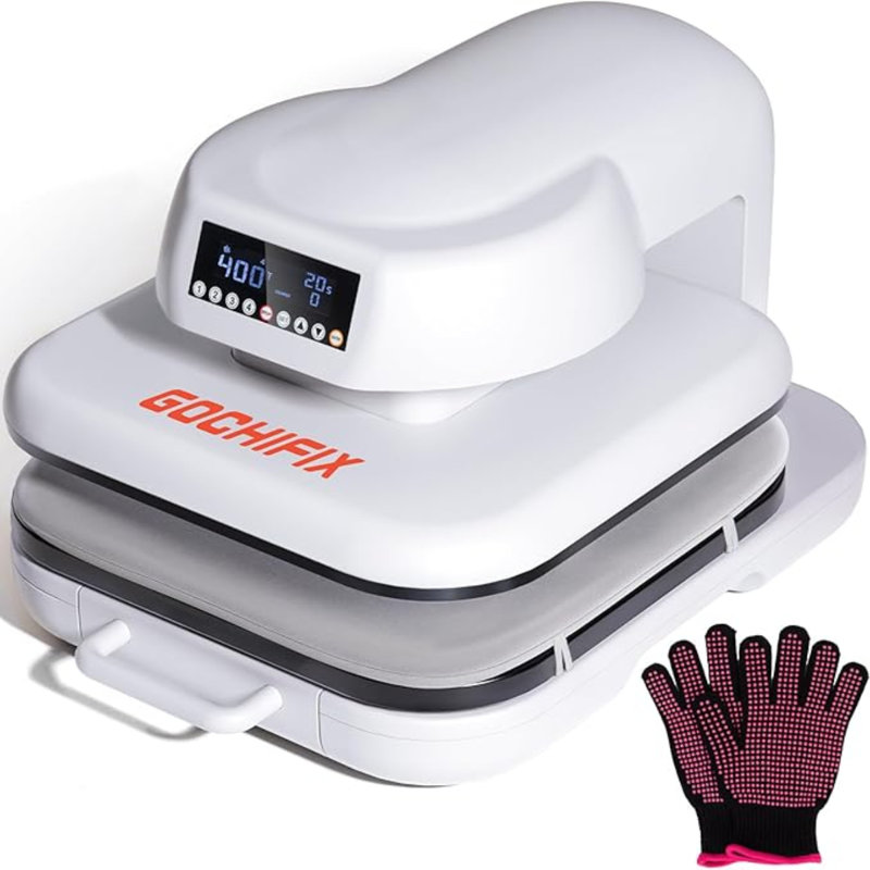 Presse à chaud pour t-shirts, presse à chemises automatique de 15 po x 15 po avec 4 modes de mémoire, arrêt automatique de 15 minutes, contrôle précis de la température et de la minuterie, chaleur rapide et uniforme pour la sublimation, VTV, projets de transfert de chaleur