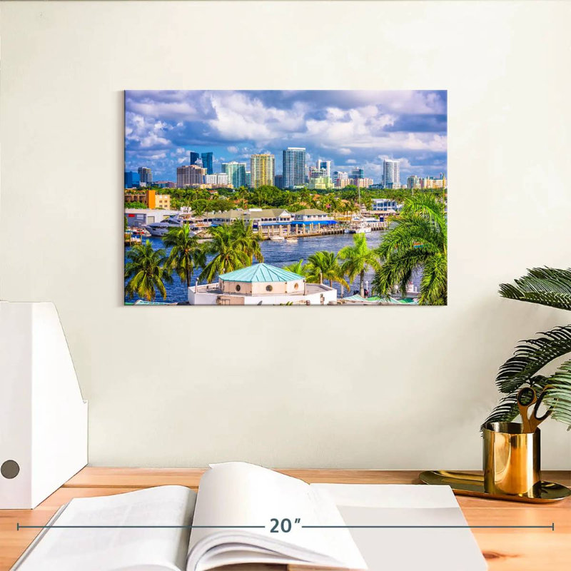 Skyline de Kavia Fort Lauderdale, H 8 po x l 12 po